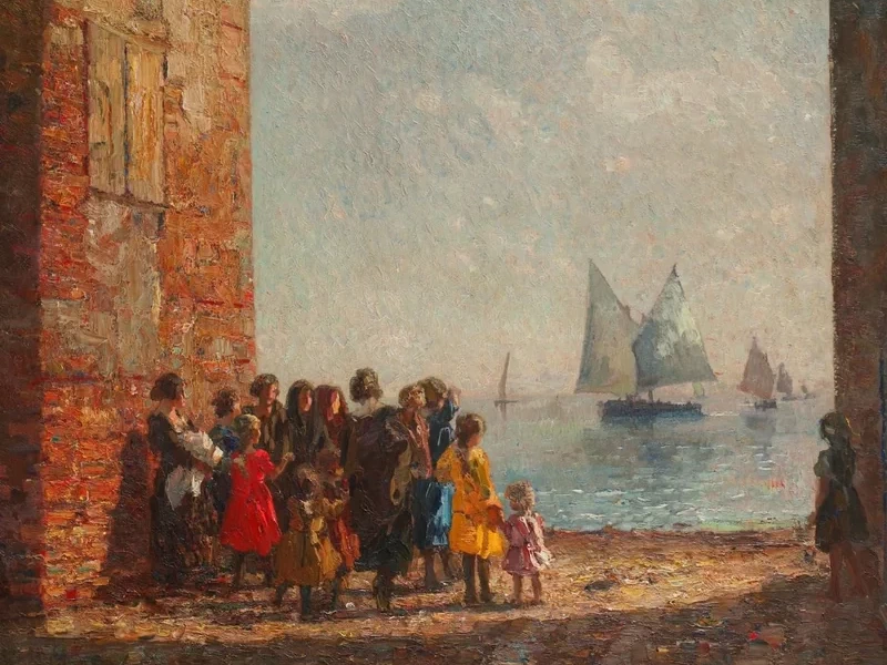 1875-Giuseppe Ciardi - L'arco sulla laguna